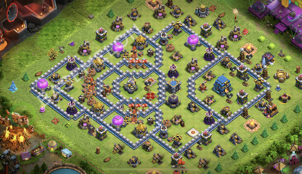 Town Hall Level 12 Farm Base Design 2026, Anti Everything, Layout #2867