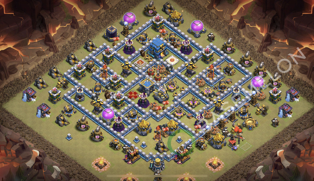 Hôtel de Ville Level 12 Guerre GDC Base  2026, Niveaux max, Anti Tout, Village #2874