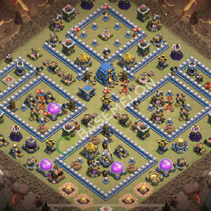 Town Hall Level 12 War Base Design 2026, Anti 3 Stars, Anti Everything, Layout #2910