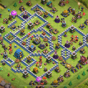 Town Hall Level 12 Trophy/Defense Base Design 2026, Max Levels, Hybrid, Layout #2940