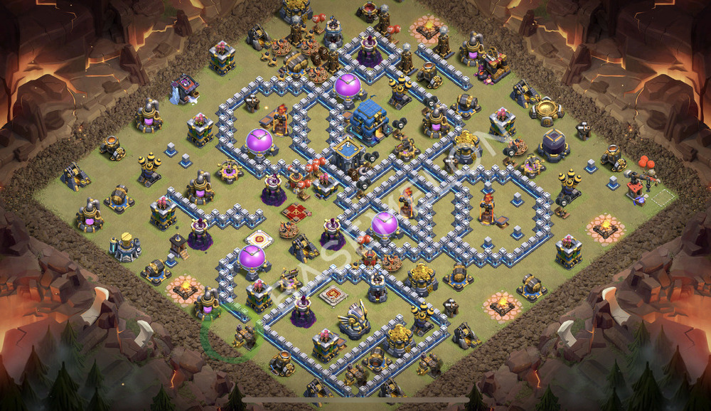 Town Hall Level 12 War Base Design 2026, Max Levels, Layout #2946