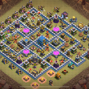 Town Hall Level 12 War Base Design 2026, Max Levels, Hybrid, Layout #2972