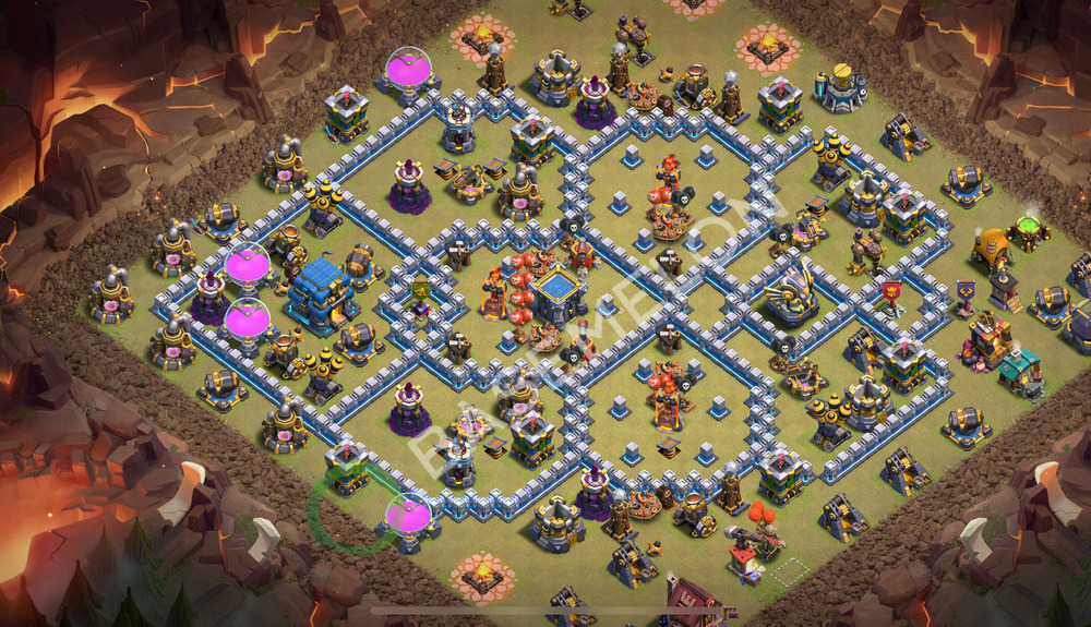 Town Hall Level 12 War Base Design 2026, Anti 3 Stars, Anti Everything, Layout #3003