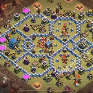 Town Hall Level 12 War Base Design 2026, Anti 3 Stars, Anti Everything, Layout #3003