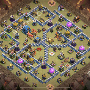 Town Hall Level 12 War Base Design 2026, Hybrid, Layout #3049