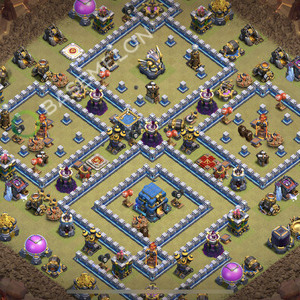 Town Hall Level 12 War Base Design 2026, Anti Everything, Layout #3067