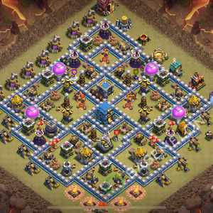 Town Hall Level 12 War Base Design 2026, Anti 2 Stars, Anti Everything, Layout #3113