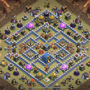 Town Hall Level 12 War Base Design 2026, Hybrid, Legend League, Layout #3116