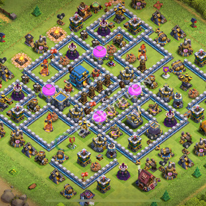 Town Hall Level 12 Farm Base Design 2026, Hybrid, Layout #3135