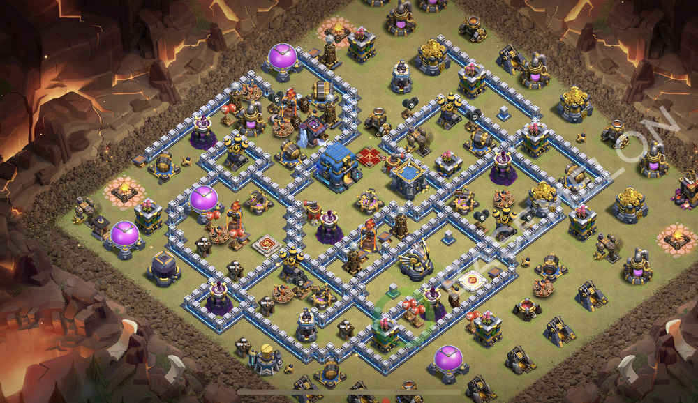Town Hall Level 12 War Base Design 2026, Max Levels, Anti Everything, Layout #3174