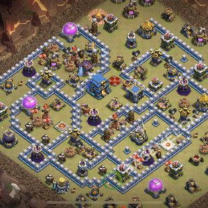 Town Hall Level 12 War Base Design 2026, Max Levels, Anti Everything, Layout #3174