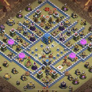 Town Hall Level 12 War Base Design 2026, Anti Everything, Layout #3188