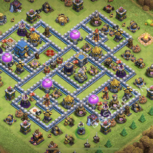 Town Hall Level 12 Farm Base Design 2026, Hybrid, Layout #3219