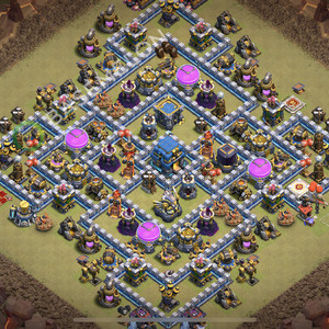 Town Hall Level 12 War Base Design 2026, Anti 2 Stars, Anti Everything, Layout #3294