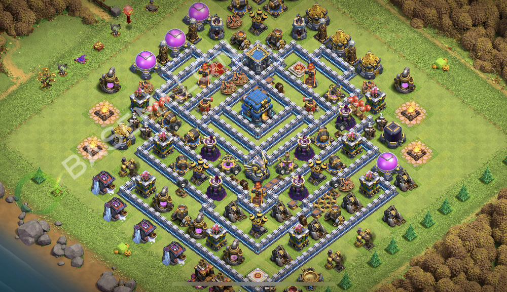 Town Hall Level 12 Trophy/Defense Base Design 2026, Max Levels, Anti Air, Layout #3307