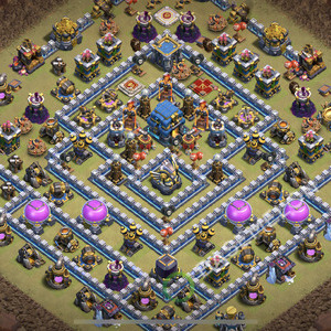 Town Hall Level 12 War Base Design 2026, Anti Everything, Layout #3312