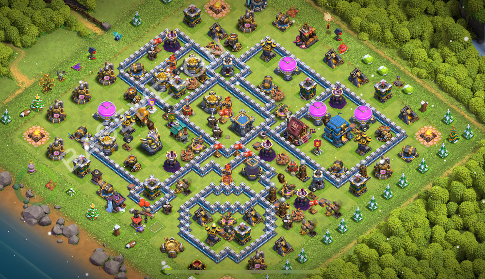 Town Hall Level 12 Farm Base Design 2026, Anti 3 Stars, Layout #3351
