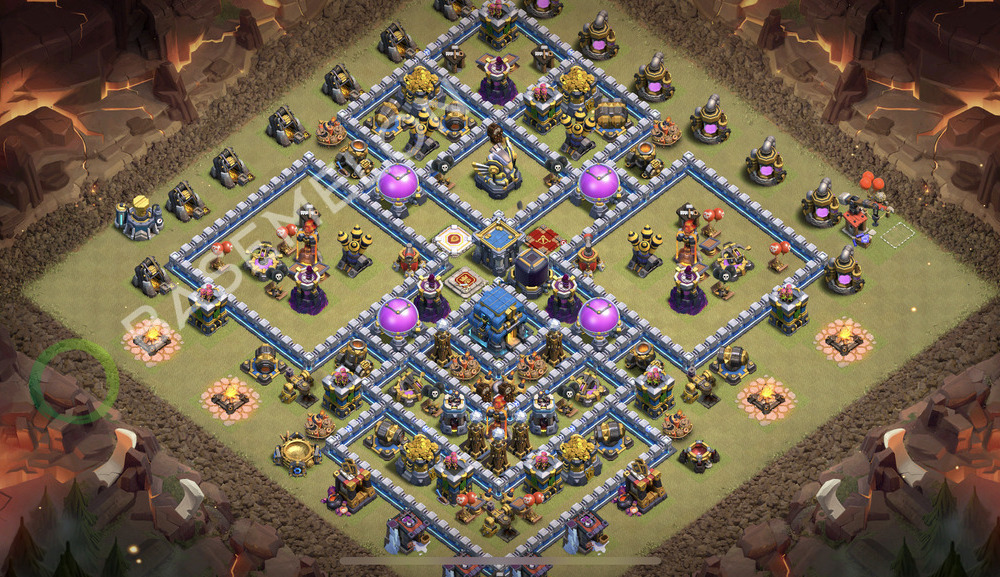 Town Hall Level 12 War Base Design 2026, Anti Everything, Hybrid, Layout #3364