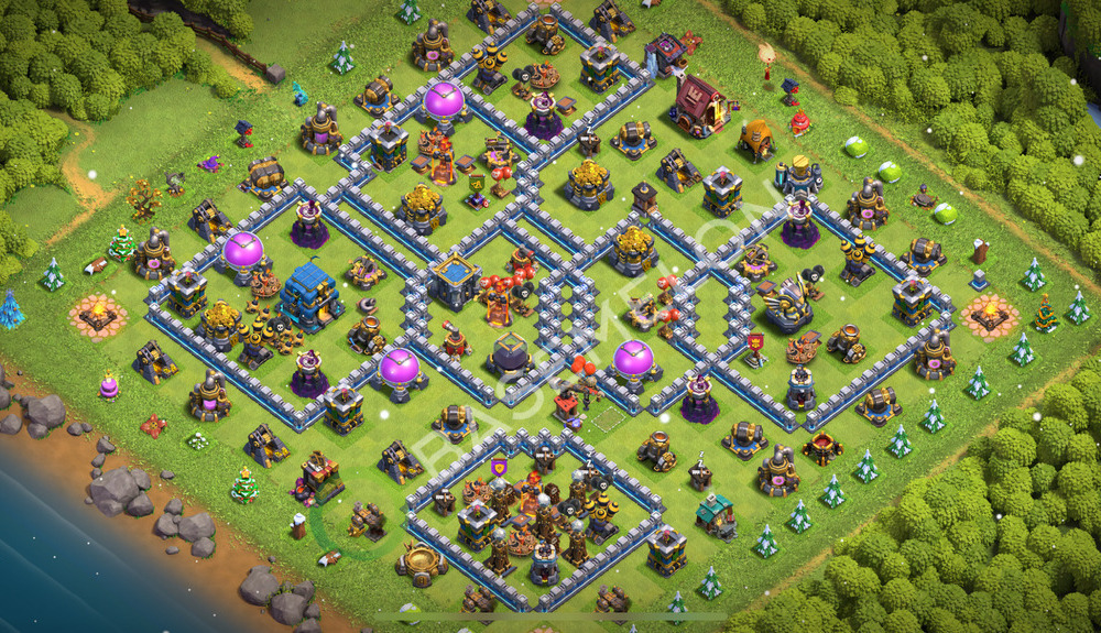 Town Hall Level 12 Trophy/Defense Base Design 2026, Anti Air, Anti Everything, Layout #3452