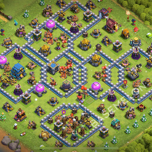 Town Hall Level 12 Trophy/Defense Base Design 2026, Anti Air, Anti Everything, Layout #3452