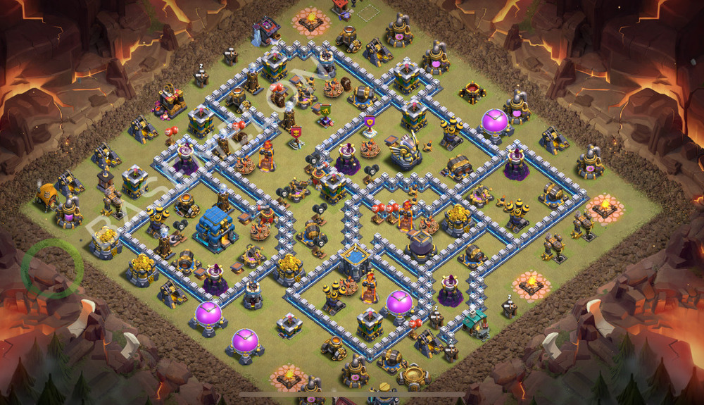 Town Hall Level 12 War Base Design 2026, Anti 3 Stars, Layout #3483