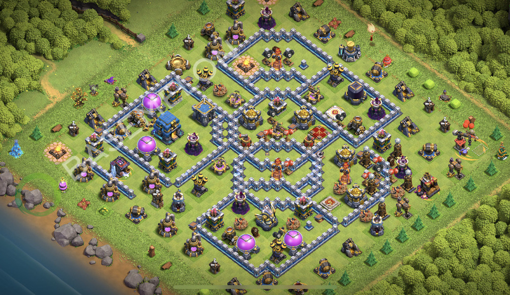 Hôtel de Ville Level 12 Farming Base  2026, Anti 3 Étoiles, Hybride, Village #3513