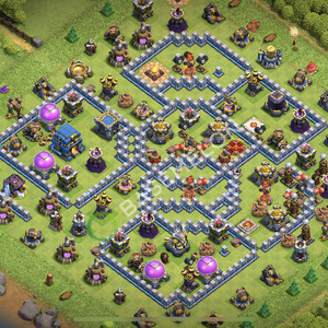 Hôtel de Ville Level 12 Farming Base  2026, Anti 3 Étoiles, Hybride, Village #3513