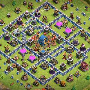 Rathaus Level 12 Verteidigung Base 2026, Layout #3519