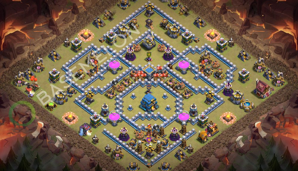 Town Hall Level 12 War Base Design 2026, Anti 2 Stars, Anti Everything, Layout #3600