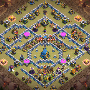 Town Hall Level 12 War Base Design 2026, Anti 2 Stars, Anti Everything, Layout #3600