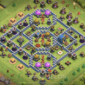 Town Hall Level 12 Farm Base Design, Max Levels, Anti Air, Layout #364