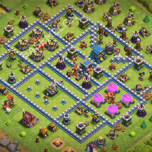 Town Hall Level 12 Farm Base Design 2026, Anti 3 Stars, Layout #3669