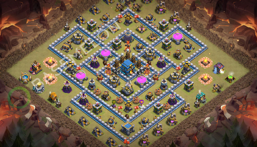 Town Hall Level 12 War Base Design 2026, Anti Everything, Layout #3736