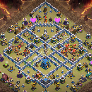 Rathaus Level 12 Krieg Base 2026, Anti 3 Sterne, Layout #3746