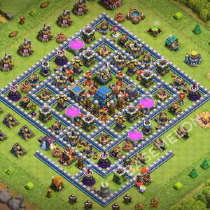 Town Hall Level 12 Farm Base Design 2026, Layout #3772