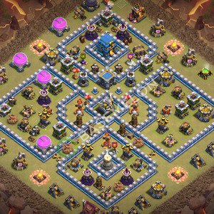 Town Hall Level 12 War Base Design 2026, Anti 2 Stars, Layout #3821