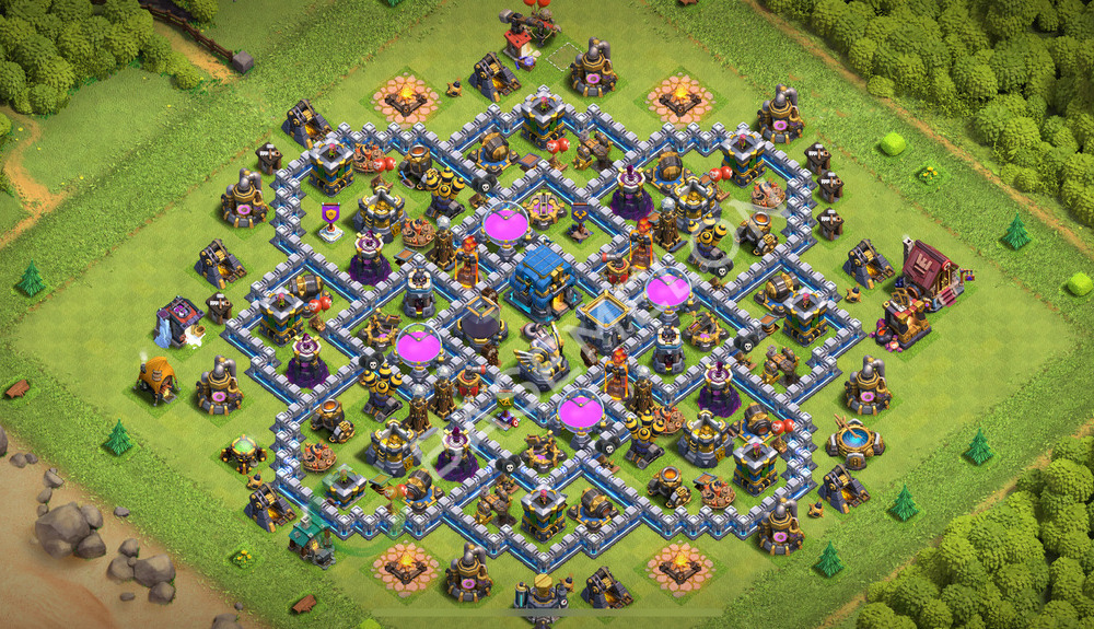 Town Hall Level 12 Farm Base Design 2026, Anti 3 Stars, Layout #3909