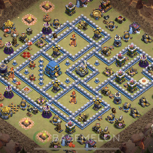 Town Hall Level 12 War Base Design, Layout #40