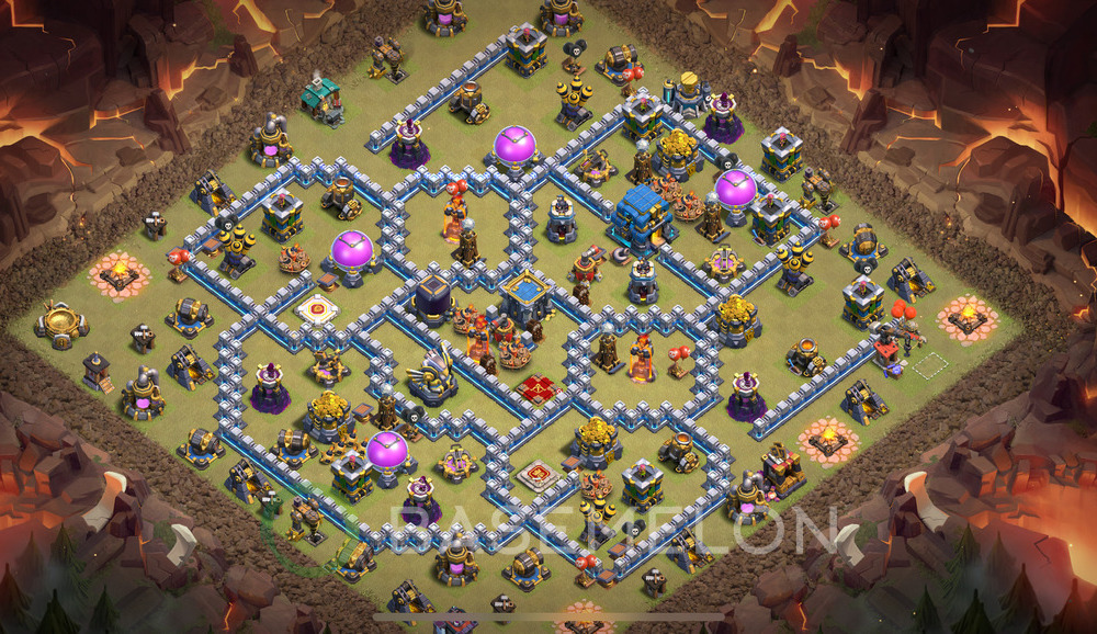 Town Hall Level 12 War Base Design 2024, Anti 3 Stars, Anti Air, Layout #501