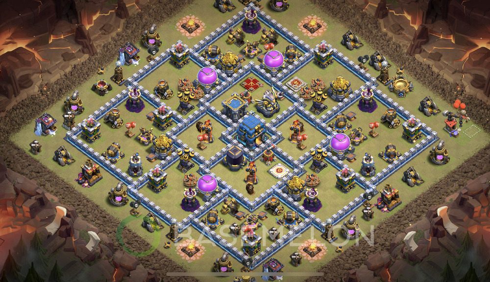 Town Hall Level 12 War Base Design 2024, Anti 3 Stars, Anti Everything, Layout #553