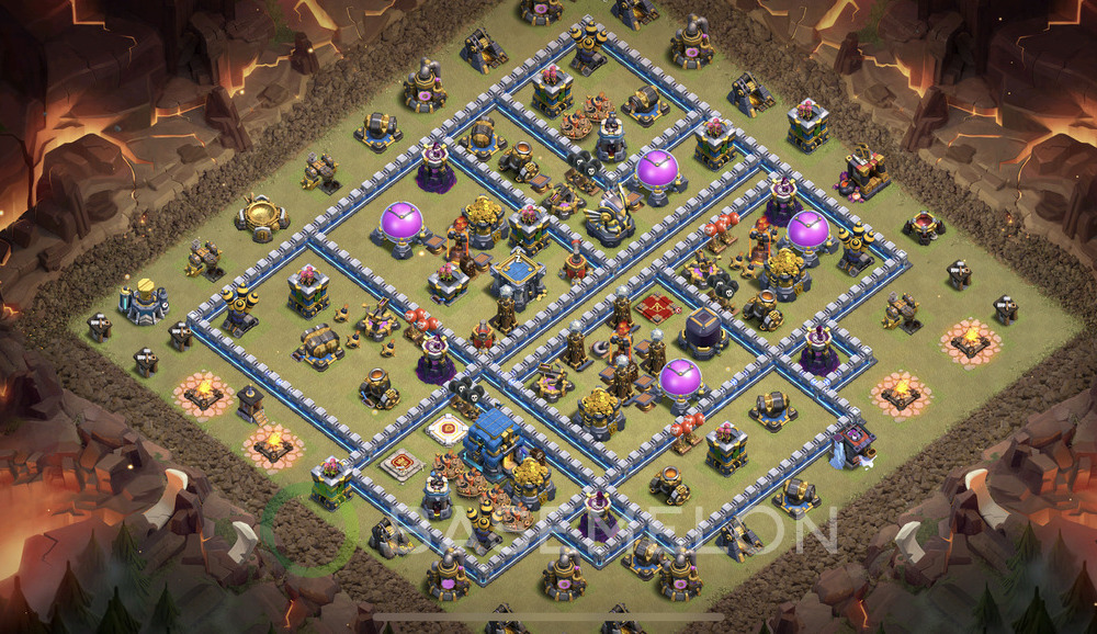 Town Hall Level 12 War Base Design 2024, Anti 3 Stars, Anti Everything, Layout #573