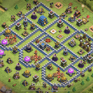 Town Hall Level 12 Trophy/Defense Base Design, Max Levels, Layout #601