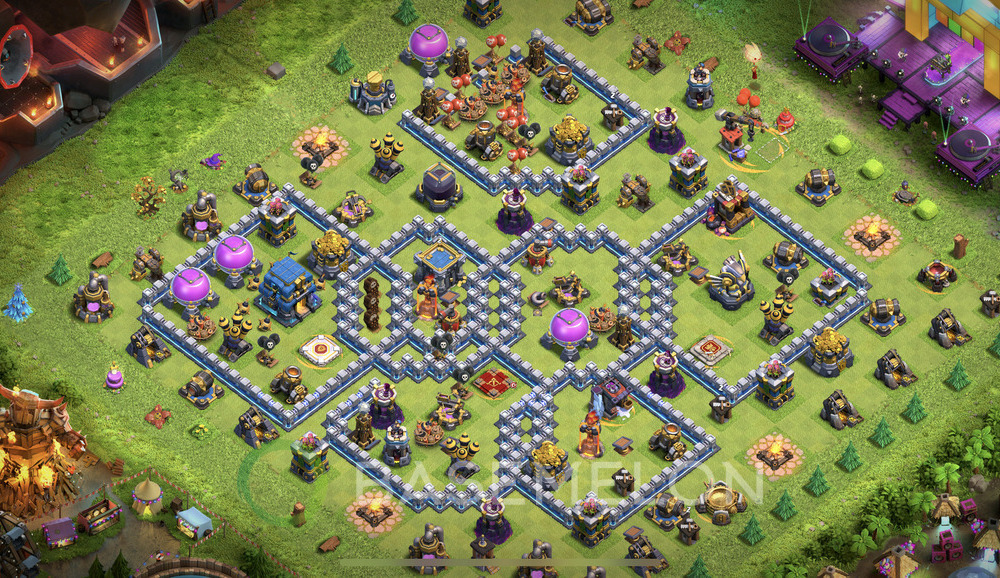 Town Hall Level 12 Trophy/Defense Base Design 2024, Anti GoWipe, Anti 3 Stars, Layout #630