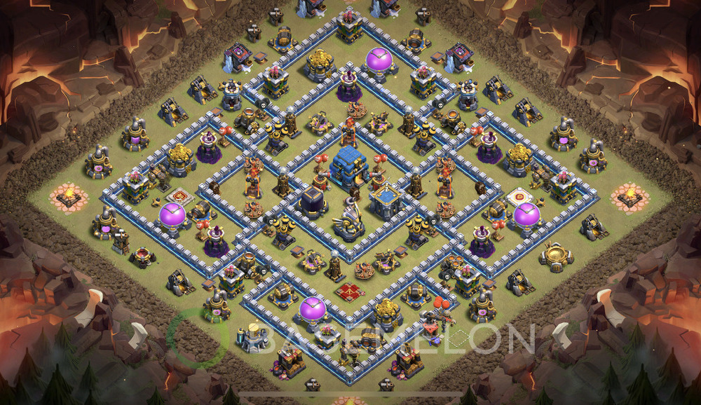 Town Hall Level 12 War Base Design 2024, Legend League, Layout #645