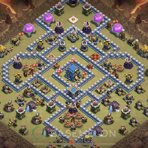 Town Hall Level 12 War Base Design, Anti Everything, Layout #684