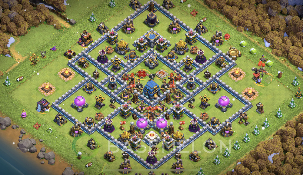 Town Hall Level 12 Farm Base Design 2024, Anti 3 Stars, Anti Air, Layout #754