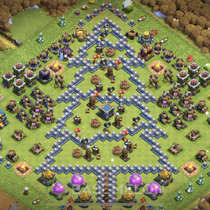 Town Hall Level 12 Progress Base Design, Layout #757