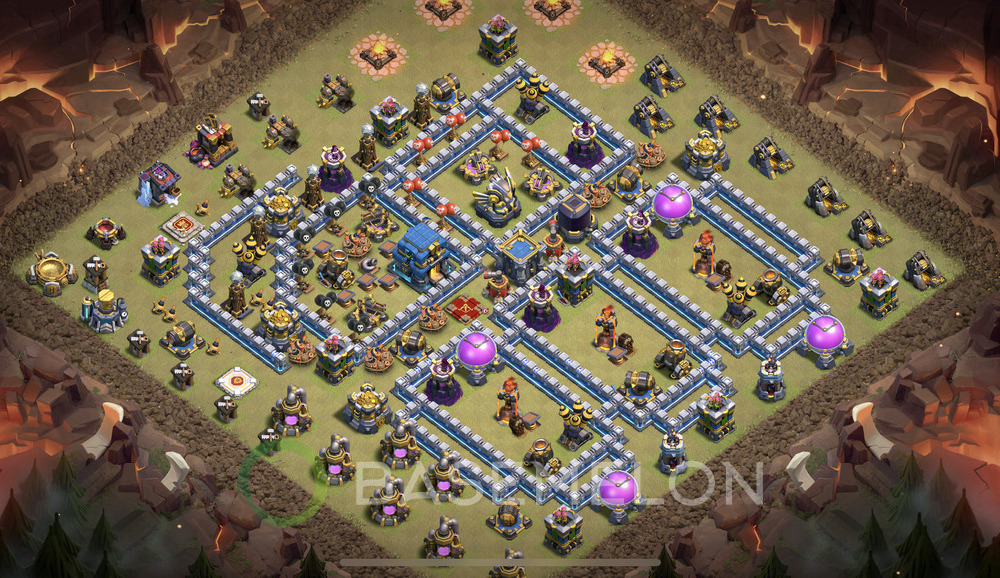 Town Hall Level 12 War Base Design 2024, Anti 3 Stars, Anti Air, Layout #797