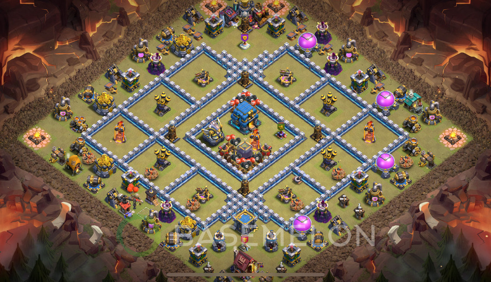 Town Hall Level 12 War Base Design 2025, Anti 3 Stars, Anti Everything, Layout #83