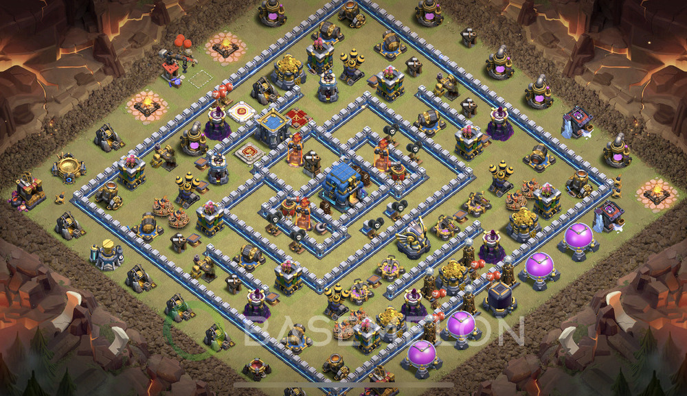 Town Hall Level 12 War Base Design 2024, Anti 3 Stars, Anti Everything, Layout #862